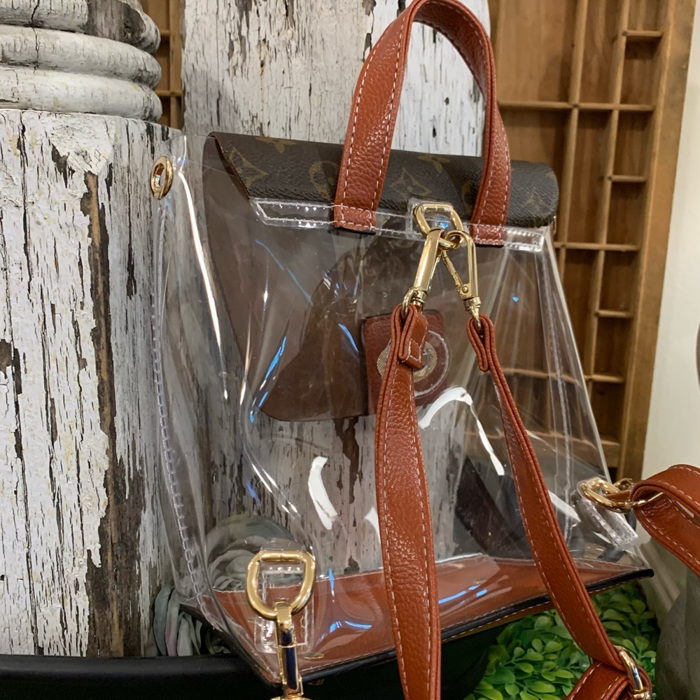 New 3 way Stadium backpack with Leather accents - Picture 4 of 6